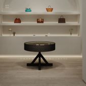 创意圆形多功能玻璃展柜珠宝首饰眼镜店精品展示柜子时尚 中岛定制