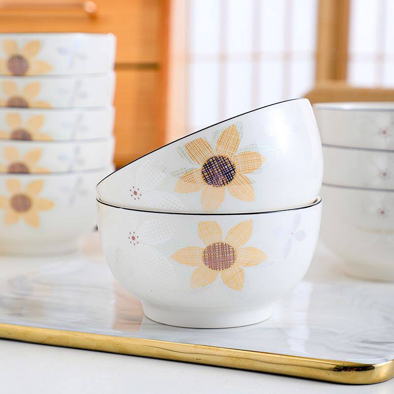 陶瓷釉上彩10个装家用碗