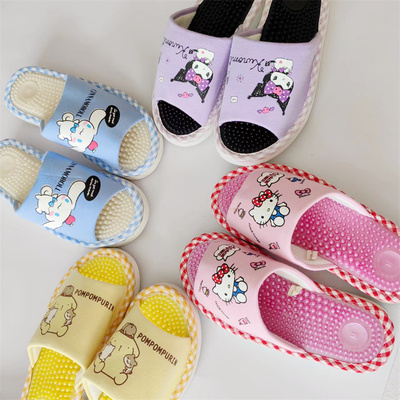 微瑕疵柜柜产品出口日本日式室内居家按摩指压板刺激拖鞋三丽鸥