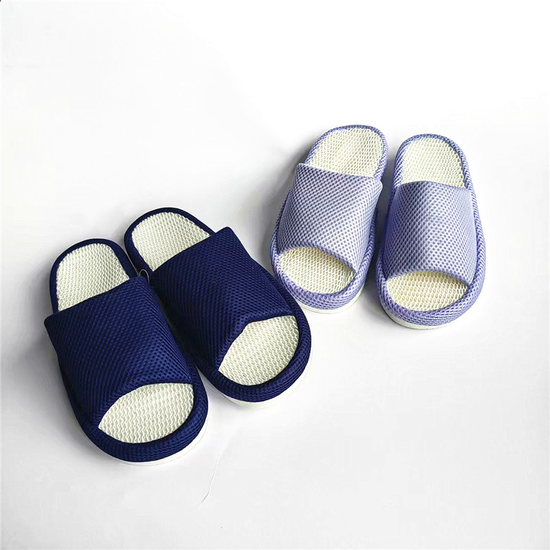 外贸出口日本日式室内静音不伤地板男士女士透气弓足简约情侣拖鞋