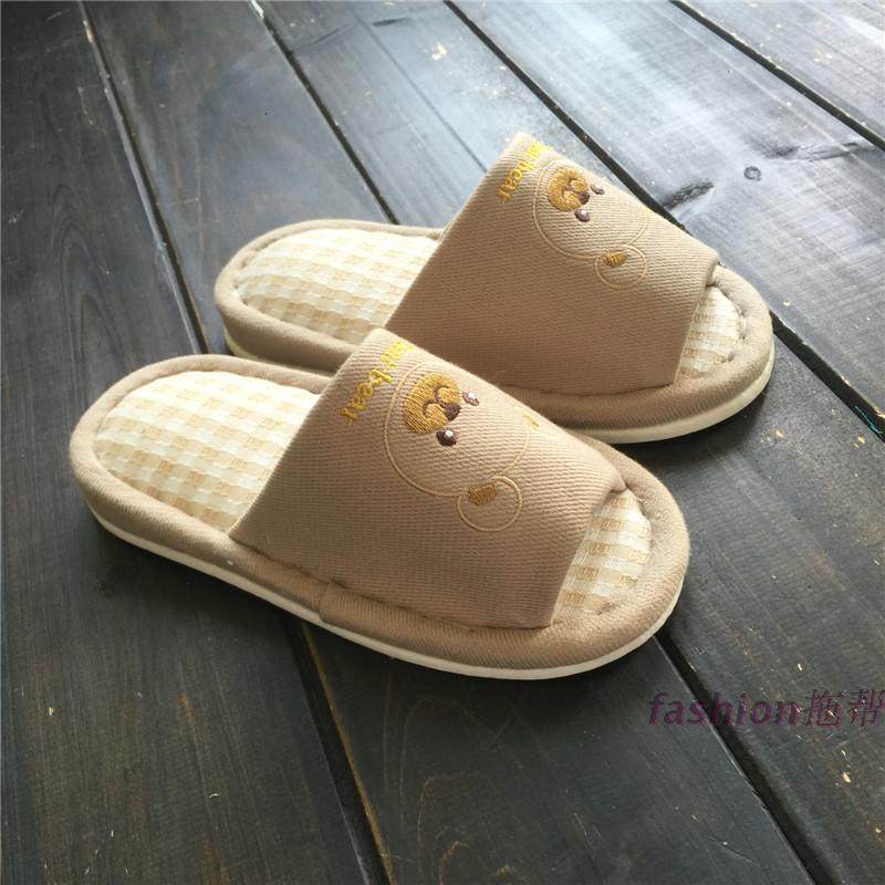 外贸出口日本日式室内居家拖鞋可爱小熊儿童拖鞋静音不伤地板,居家布艺,居家亲子拖鞋,淘宝优惠券,粉丝福利购,淘宝优惠卷