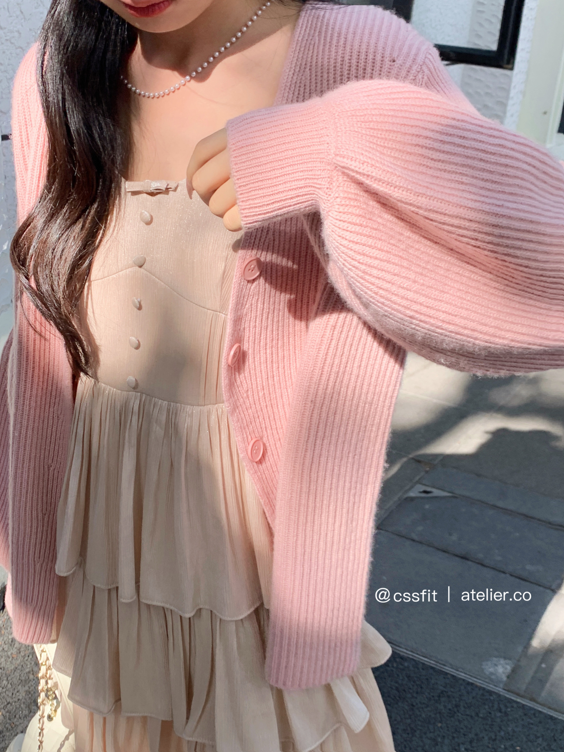 迟伞伞鎏光香槟吊带裙