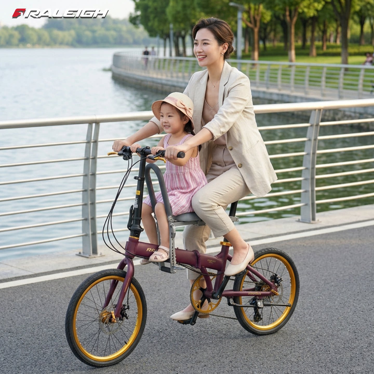 英国兰令亲子折叠自行车安全油刹禧玛诺变速 20 寸超轻免安装