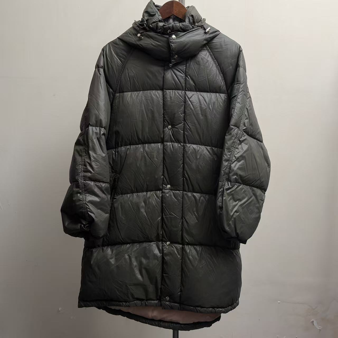 潮牌欧货加厚大版中长款羽绒外套