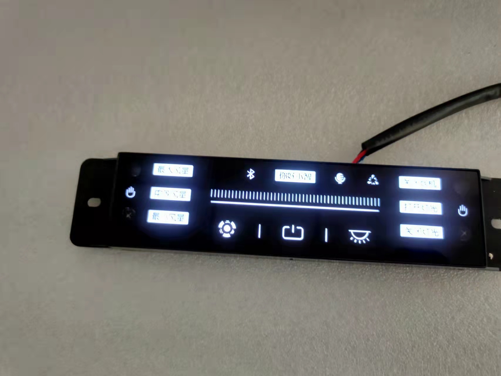 烟机黑白小智触摸开关三速除油语音播报触摸开关小智开关+主板