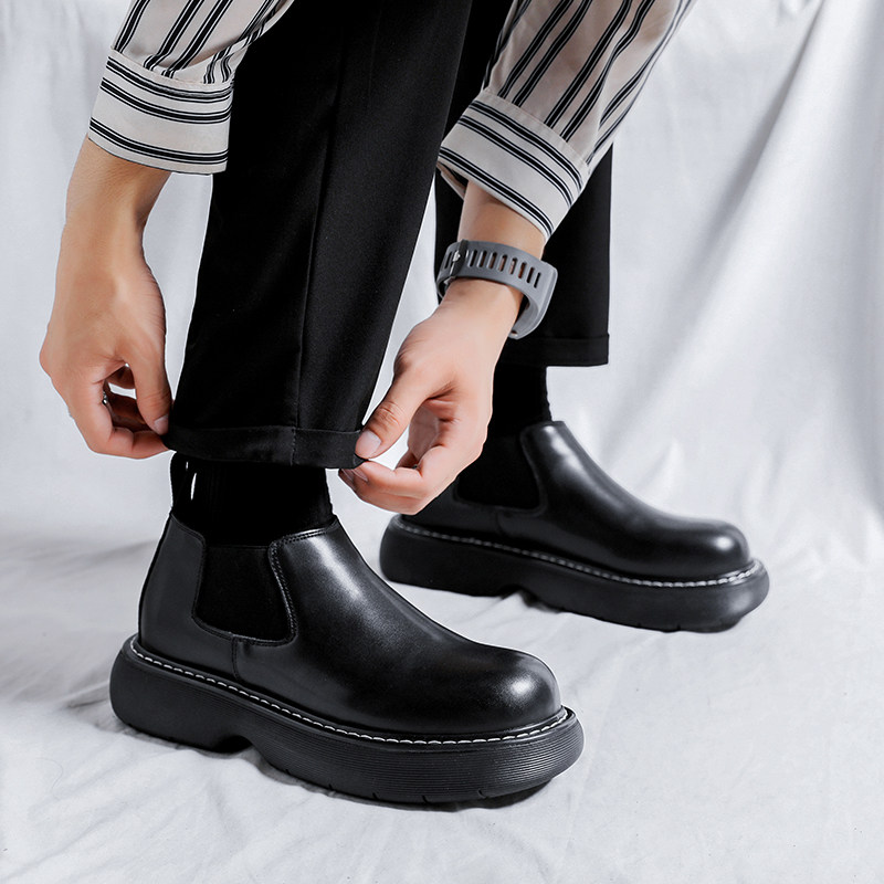 AUTUMN MARTIN BOOTS MENS CHELSEA BOOTS MENS HIGH STREET BREATHABLE BIG TOE SHOES MENS HIGH-TOP CHIMPER BOOTS PLATFORM BOOTS