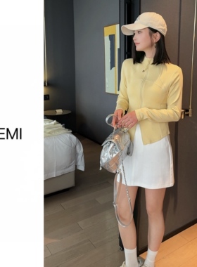 MISS RUILI定制 早春新款立领拉链卫衣显瘦修身弹力上衣F1629