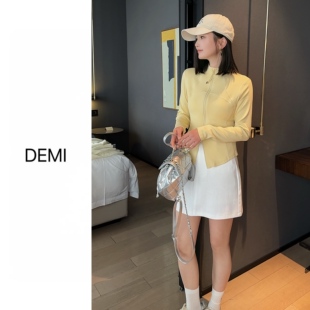 MISS 早春新款 立领拉链卫衣显瘦修身 弹力上衣F1629 RUILI定制