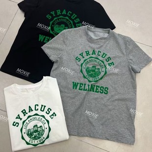 百搭宽松显瘦圆领短袖 MISS 2025夏季 定制 T恤F0968 RUILI