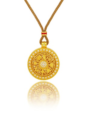 MISS RUILI  定制  八宝罗盘时来运转新中式项链吊坠女F1003