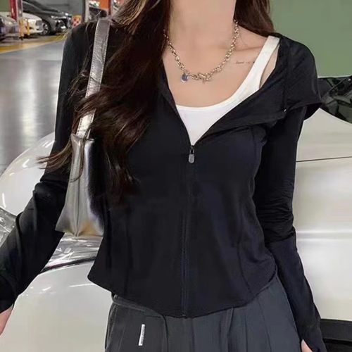 宽松显瘦连帽防晒外套