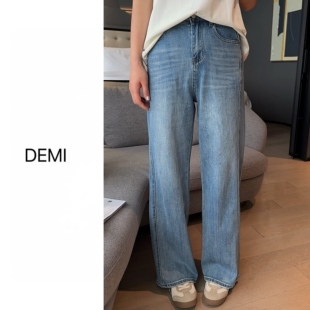 RUILI定制 百搭显瘦牛仔裤 早春新款 高腰极简时尚 F1636 韩版 MISS