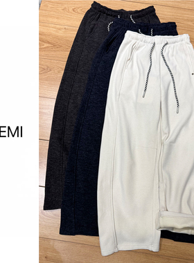 MISS RUILI 定制 2025秋冬新款百搭显瘦加绒休闲裤F1306