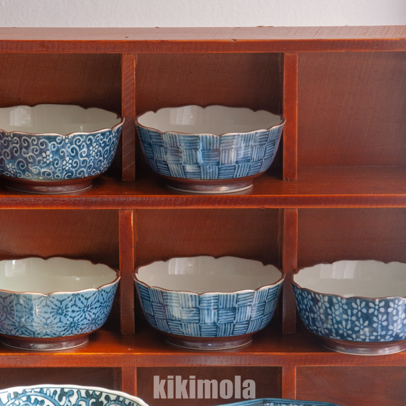 ⭐日本制 蘸料碟 陶瓷碗 青花手绘 日式中式 有田清秀 名家作