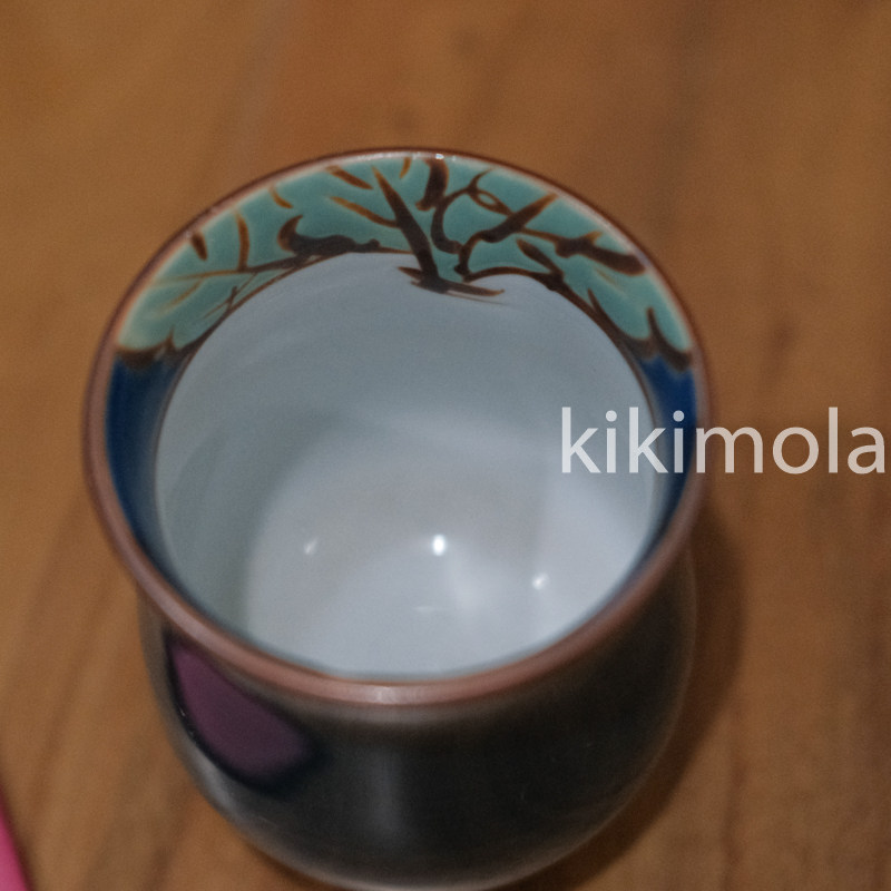 1250-12日本制陶瓷艺术萝卜下午茶杯壶承琉璃杯陶瓷杯摆件