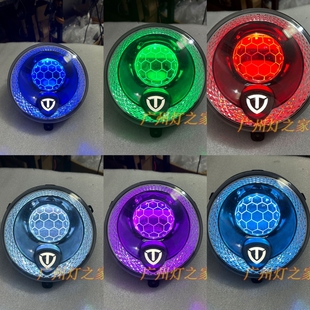 75W台铃K10电动车前大灯总成升级LED透镜天使恶魔眼灯泡改装 配件