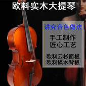 进口欧料大提琴初学者专业级演奏级手工儿童考级实木老师推荐 入门