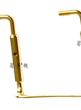 小提琴中提琴正反螺丝腮托螺丝镀白金色不易褪色小提琴分体螺丝