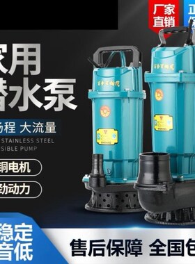 1寸2寸3寸4寸220V380vQDX1.5-32-0.75/QDX50-100-2.2家用潜水泵