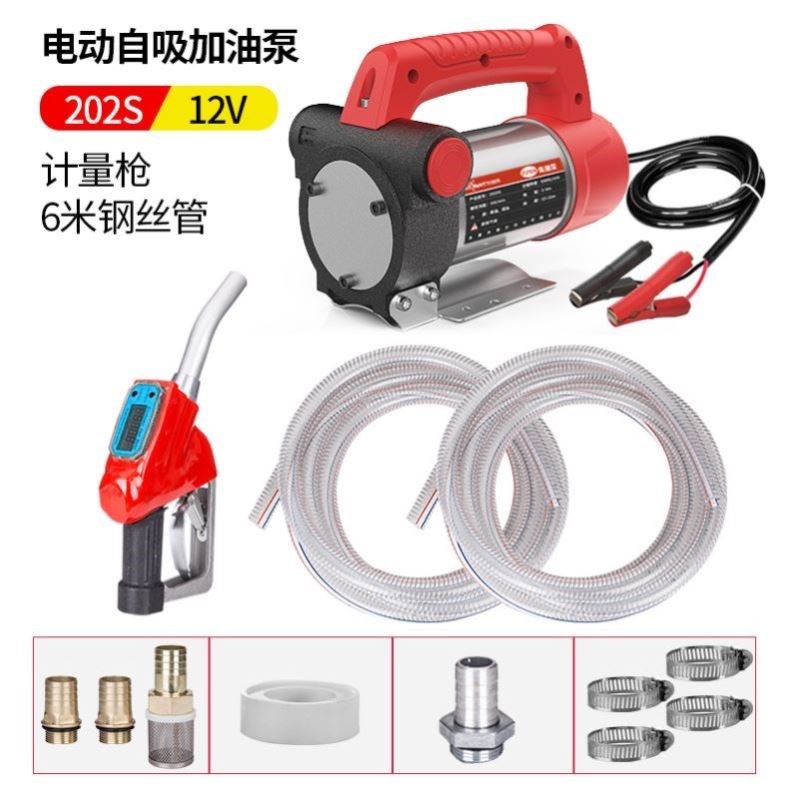 手提式套装300w550w12V24V220V柴油泵2020s车载组合抽油机加油泵