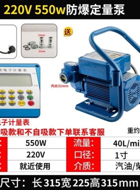 550w750w1.1kw1.5kw自吸泵甲醇150L加油泵防爆泵电瓶无刷大流量