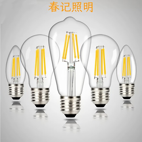 LED灯泡爱迪生E27灯头ST64A60G45