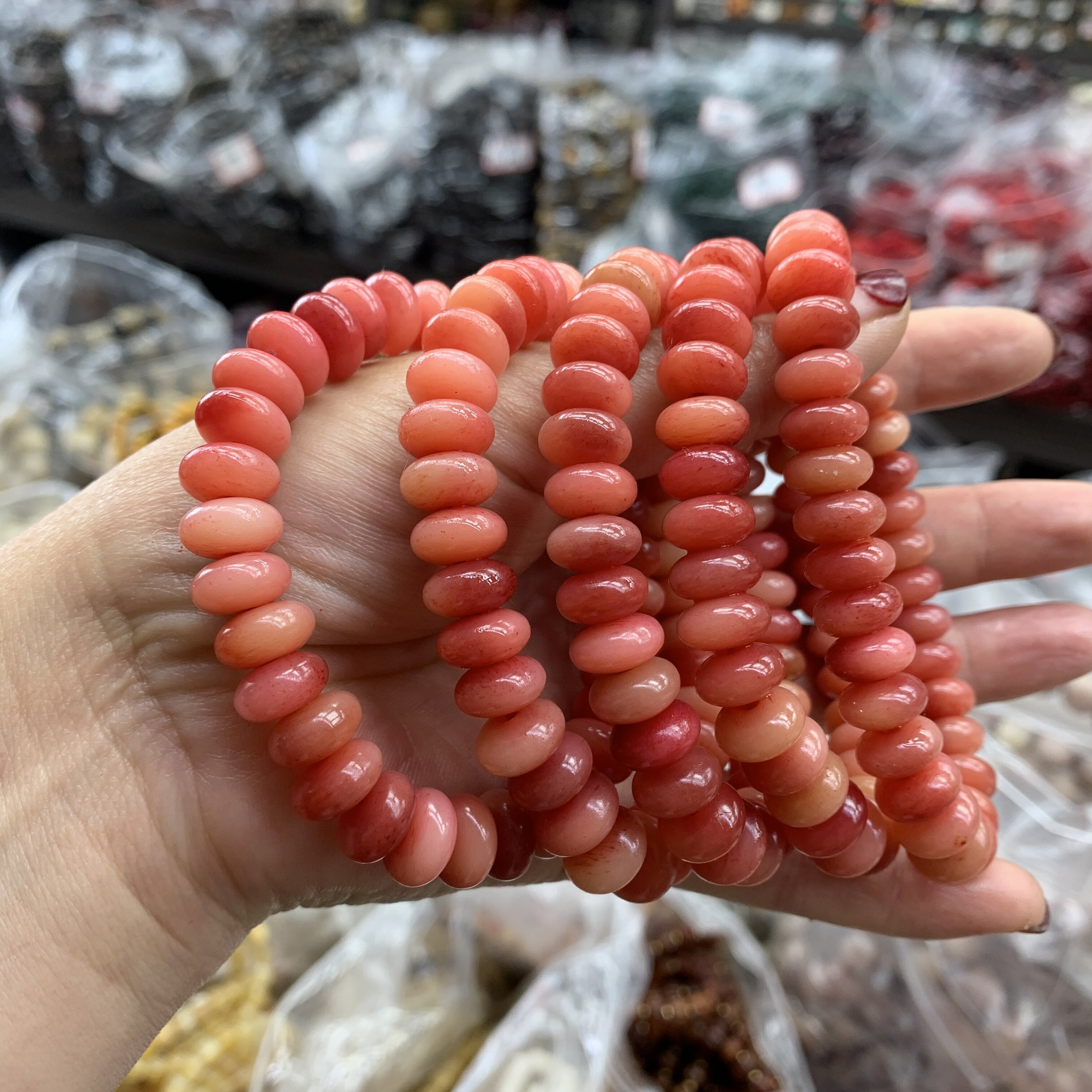 天然满血骆驼骨盘珠手串保真骨头珠子老型桶珠手链藏式文玩佛珠