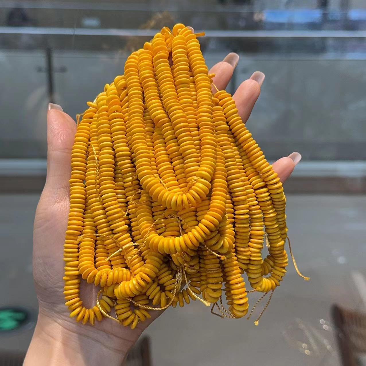 天然骆驼骨隔片骆骨菩提手串超薄切文玩手链骨头佛珠脱骨饰品吊饰