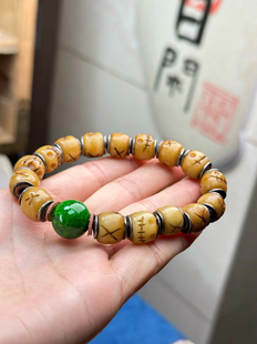 新款天然驼骨阿呆手串手工diy文玩手串佛珠手串配件配饰