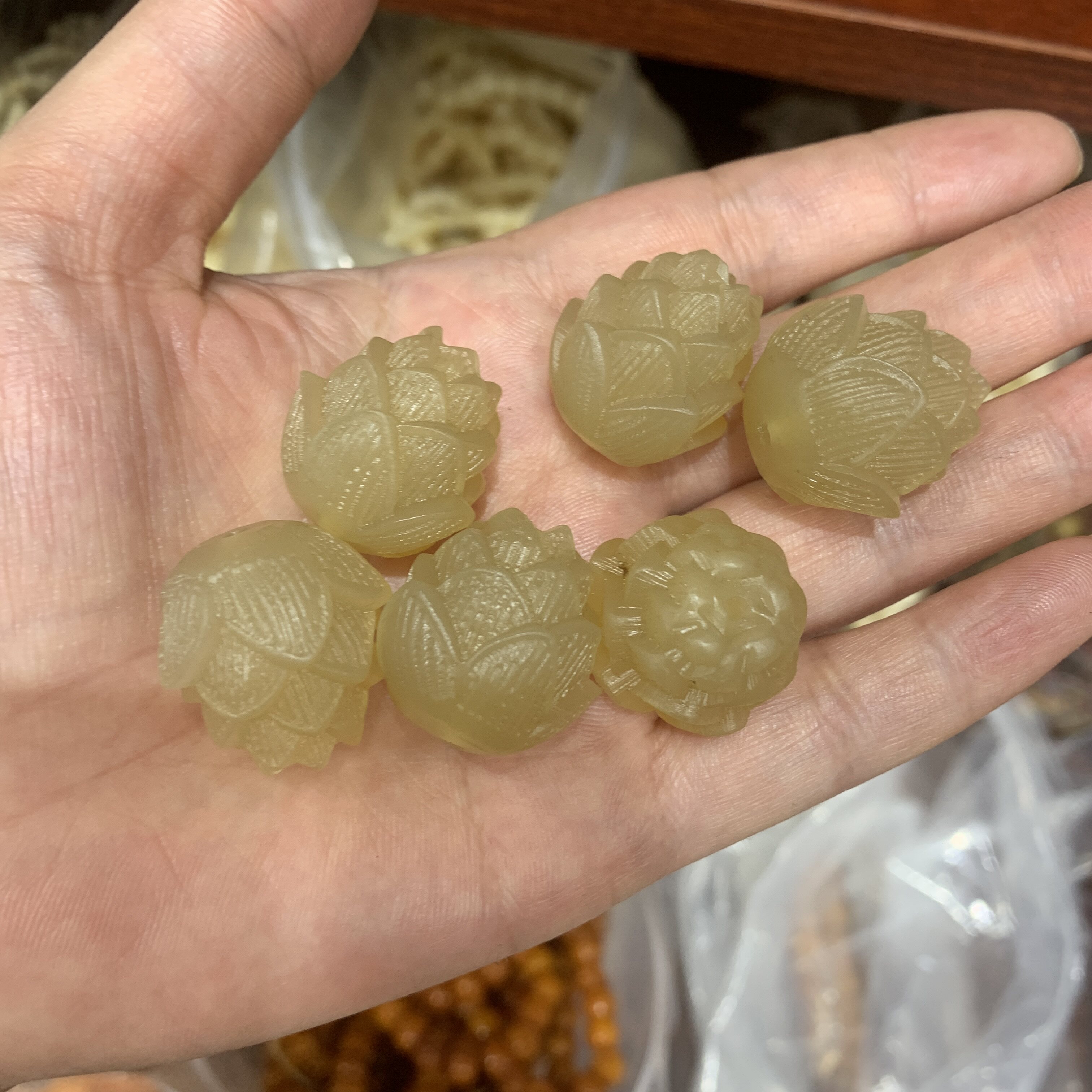 羊角莲花吊坠项链手链手工diy配件材料编绳项链挂件手链串珠