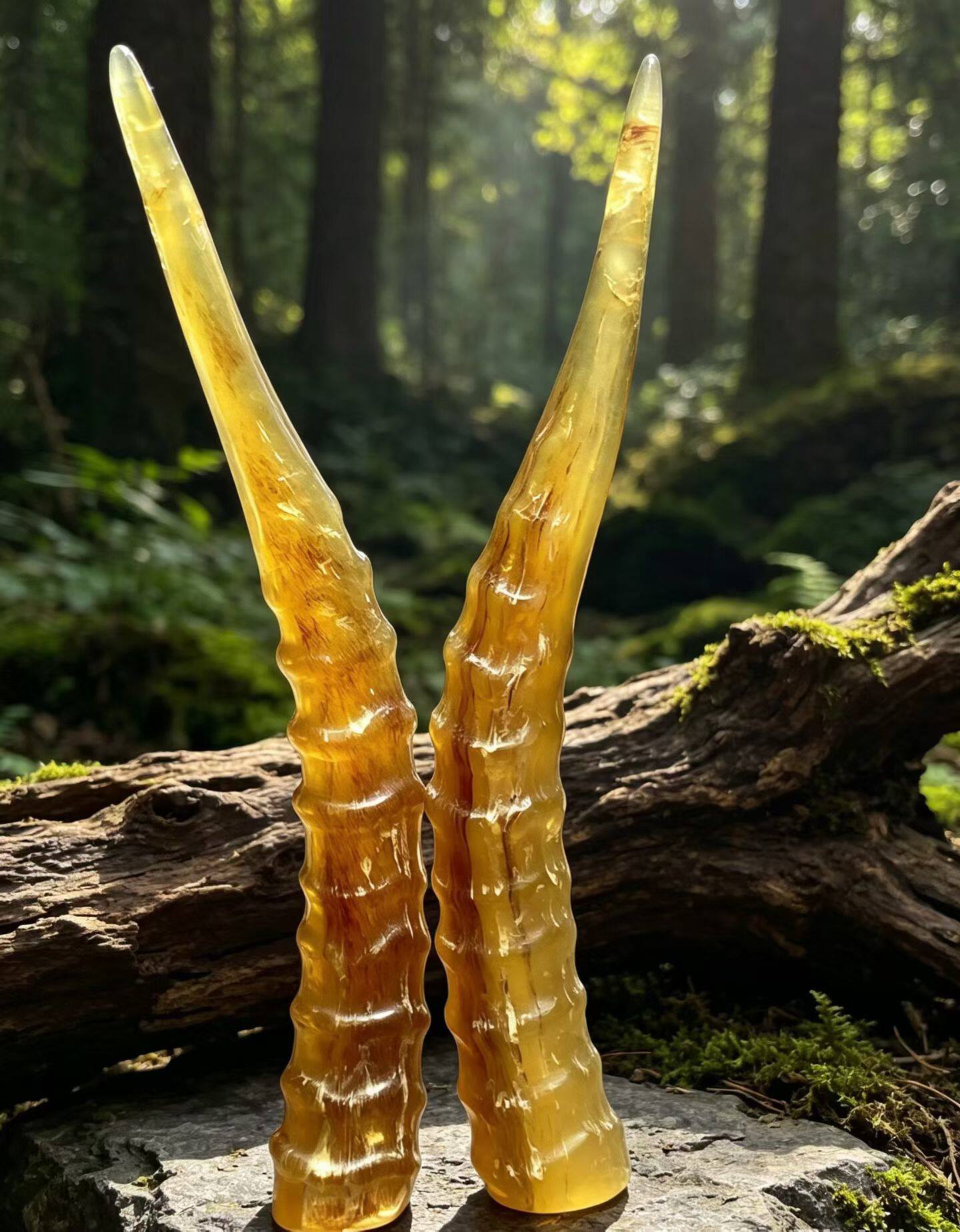 纯天然西藏羊角摆件实心原角开业送礼整根家居收藏装饰礼物工艺品