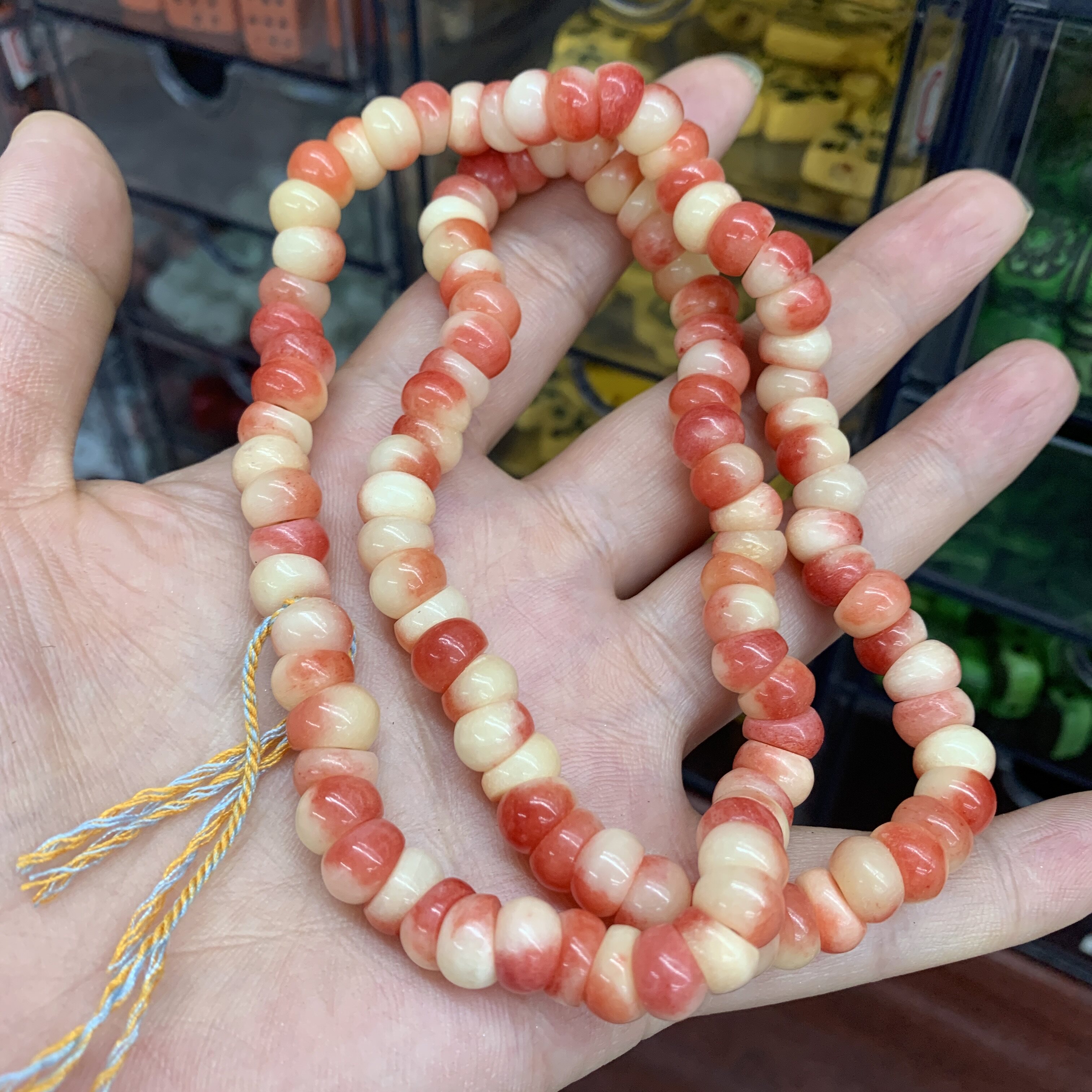 驼骨半血蒜瓣大肠9diy配件手工编织手绳项链文玩佛珠时尚配饰品珠