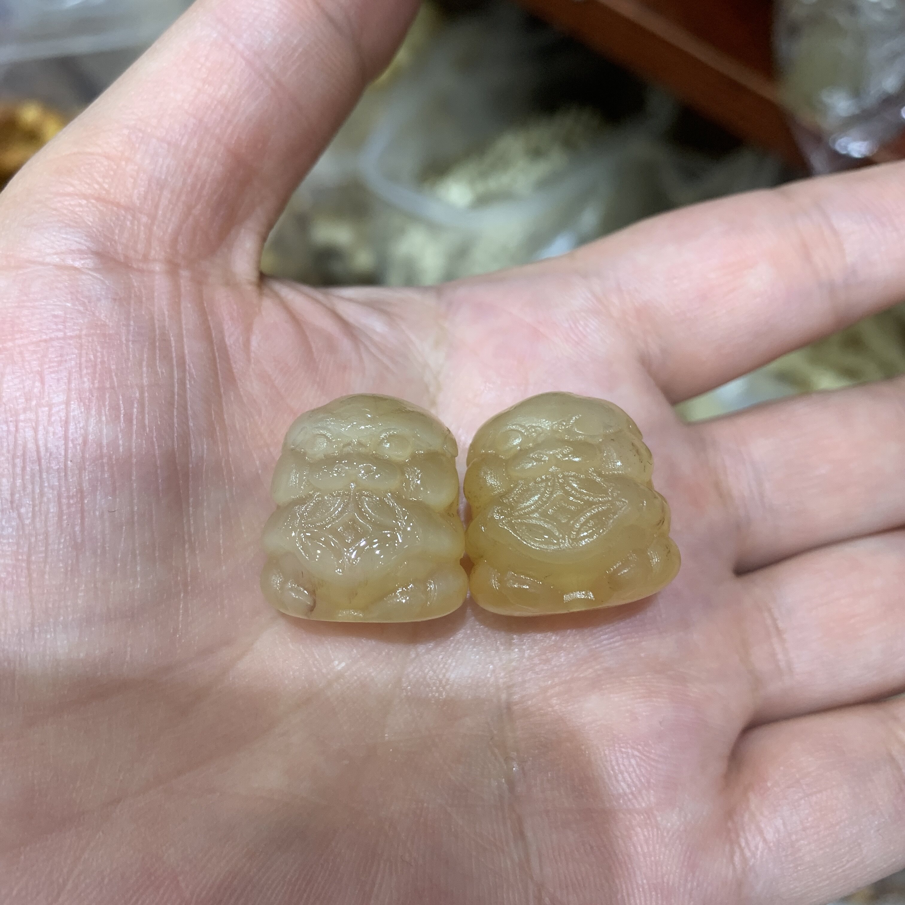 羊角雕刻吞金兽吊坠项链手链手工diy配件材料编绳项链挂件手链