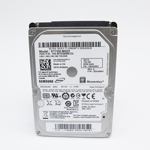 三星750g机械硬盘 适用于笔记本迷你主机移动硬盘一体机存储9.5MM