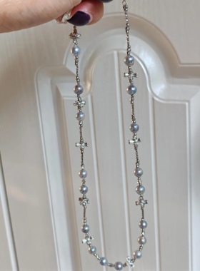 天然真多麻珍珠项链小众设计高级百搭锁骨链一物一图