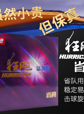 红双喜乒乓球拍胶皮狂飙3省队