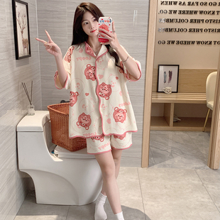 韩国可爱loopy睡衣女款夏季短袖短裤套装2025新款学生夏天家居服