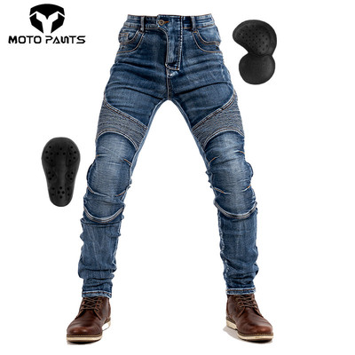MOTOpants 机车骑行牛仔裤男机车赛车休闲 裤四季防摔Kevlar裤子