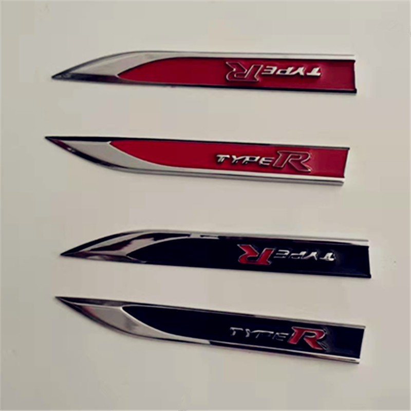 汽车加装叶子板金属侧标刀锋车贴适用大众R高尔夫装饰多款不锈钢