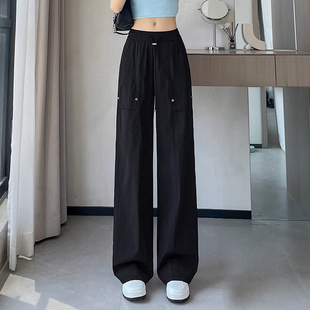 女童工装裤夏季薄款2026新款洋气裤子女孩初中生休闲裤夏装大童裤