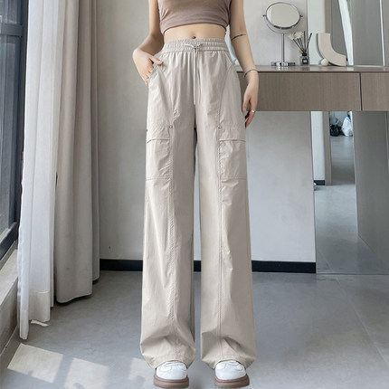 女童夏装工装裤2026新款儿童夏季大童休闲裤薄款女孩直筒裤子夏