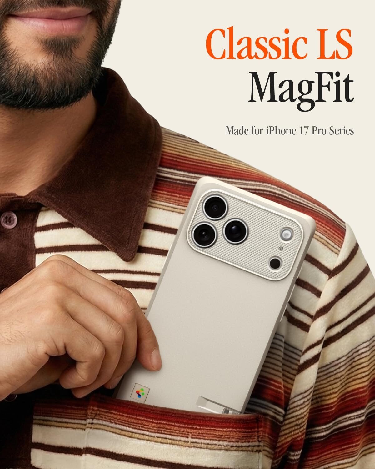 Spigen 18周年纪念款初代MAC吸壳17ProMax手机壳经典·LS·MagFit