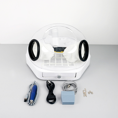 牙科无尘打磨机技工桌面吸尘器喷砂打磨吸尘一体机防尘箱JG611