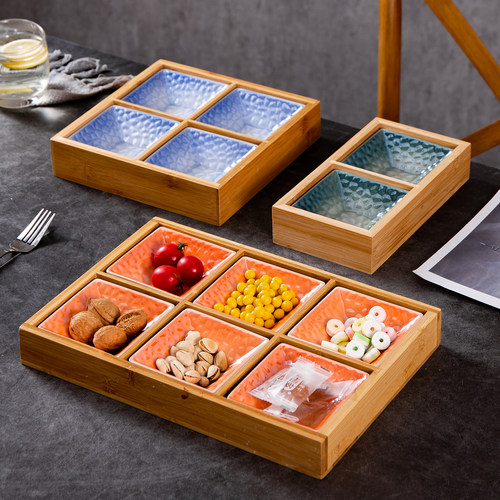 拼盘陶瓷收纳盒九宫格