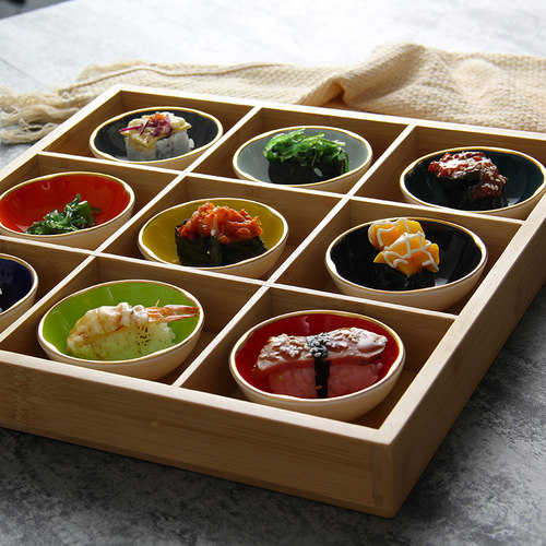 拼盘陶瓷商用日式九宫格创意