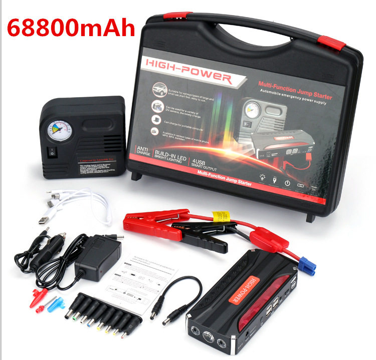 带气泵多功能汽车应急启动电源 汽车应急电源启动器 车载应急电源