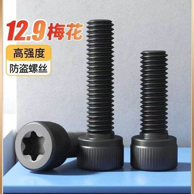 发黑12.9级防盗防拆内梅花杯头