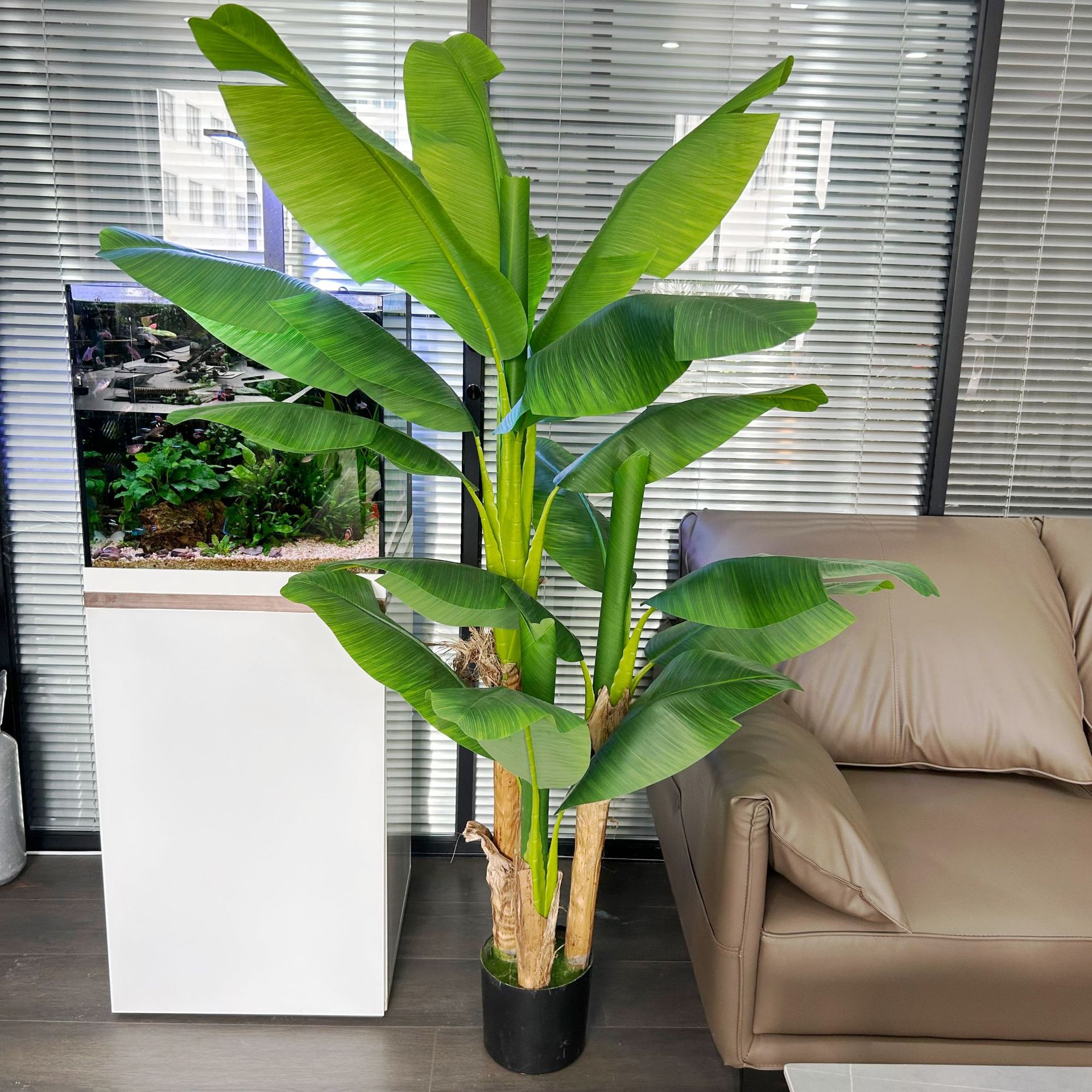 2024大型仿真大叶子芭蕉树装饰