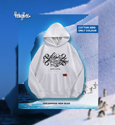 加厚花体字feelingfree