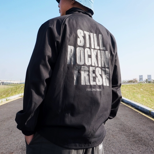 Feelingfree秋冬SRF夹克美式宽松立领拉链男女风衣休闲外套街舞